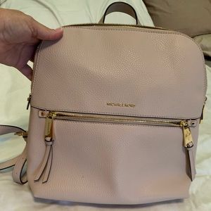 Michael Kors Rhea slim backpack in soft pink